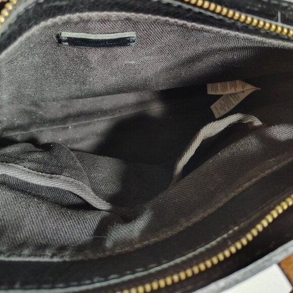 Madewell Genuine Leather Zip-Top Transport Carryall Crossbody Bag Medium Black - Picture 8 of 11